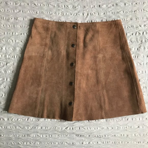 Topshop leather suede skirt - Picture 2 of 4